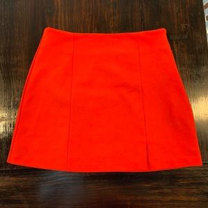 crepe mini skirt